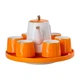 Чайный сервиз на 6 персон фарфоровой подставкой Orange HP-15-27 - изображение 6