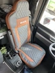 Автомобильные чехлы авточехлы из ЭКОКОЖИ на сиденья MAN TGX 26.440 euro 6 1+1 12-17 коричневые Favorite Ман ТГХ UE028711 - изображение 3