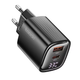 Блок быстрой зарядки с цифровым дисплеем Toocki 33W GAN Display Type-c USB - изображение 1