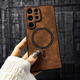 Шкіряний чохол LuxLeather MagCover для Samsung Galaxy S25 Ultra Коричневий (6120112) - зображення 1