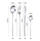 Набір столових приборів Modern glossy silver на 6 персон 24 предмети - зображення 3