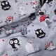 Наволочка MirSon Бязь Kids Time 17-0672 Silver Owlets 50х50 см (2200010184211) - изображение 5