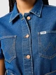 Платье короткое летнее женское Wrangler 112362332 S Голубое (5401139207431) - изображение 4