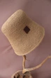 Летняя шляпа из рафии ZHDANOVA BAGS&HOME bucket hat цвет соломенный - изображение 6