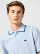 Поло длинное мужское Wrangler 112362830 S Голубое (5401139264847) - изображение 5