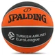 Баскетбольный мяч №7 резиновый SPALDING TF 150 EURO TURK для зала для улицы черный-оранжевый 84506Z - изображение 5