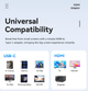 Адаптер кабель конвертор T9S HDMI-USB Type C 4K 30Hz Перехідник - зображення 2