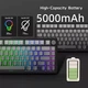 Клавіатура Бездротова ATTACK SHARK X85 GRADIENT Механічна (2.4G/Bluetooth/USB type-c) RGB Підсвічування , 75% White Jade Switch - зображення 5