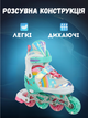 Роликовые коньки раздвижные Banwei 901-3 S (31-34) (полиэстер, PVC, колесо-PU, Мятный-белый) - изображение 2