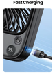 Универсальный компактный вентилятор Topk 5000mAh на аккумуляторе Розовый - изображение 4