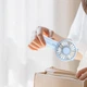 Ручной вентилятор на аккумуляторе Little Bear трехскоростной мини-вентилятор с ушками, 16х8х5 см, голубой (104136831) - изображение 6