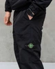 Спортивний чоловічий костюм плащівка Stone Island XL Чорний (JD-583) - зображення 6