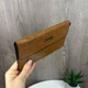 Клатч мужской экокожа на молнии светло-коричневый - изображение 1