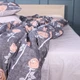Простынь MirSon полуторная 150x220 см 17-0706 Silver Petals Ranforce Elite (2200010619348) - изображение 1