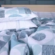 Простынь MirSon Бязь 17-0736 Azure Geometry 150х220 см (2200010840919) - изображение 3