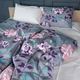 Простынь MirSon Бязь 17-0738 Lavender Smoke Blooms 150х220 см (2200010842005) - изображение 2