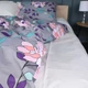Простирадло MirSon Бязь 17-0738 Lavender Smoke Blooms 200x220 см (2200010842012) - зображення 1