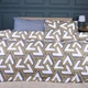 Простынь MirSon Ranforce Elite 17-0740 Golden Triangles 200x220 см (2200010843378) - изображение 2