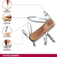 Швейцарский складной нож 85мм Victorinox EVOWOOD 10 2.3801.63 - изображение 3