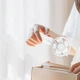 Ручной вентилятор на аккумуляторе Little Bear трехскоростной мини-вентилятор с ушками, 16х8х5 см, белый (104137223) - изображение 6