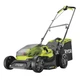 Газонокосарка Ryobi ry18lm37a-140, one+ 18в, акб 1х4.0Ач, дека37см, висота25-70 см, 45л, EasyEdge, мульчування 5133004578 - зображення 1