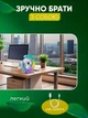 Настільний вентилятор з кольоровим RGB підсвічуванням 3 режими швидкості обертання на 180° USB BRS Blue - зображення 3
