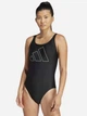 Купальник слитный женский Adidas Big Bars Suit JE1920 38 Black/White (4067901595741) - изображение 4