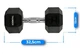 Гантель шестигранная Thunder 12,5 кг (HEXAGONAL-DUMBBELLS-12,5K) - изображение 3