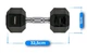 Гантель шестигранная Thunder 10 кг (HEXAGONAL-DUMBBELLS-10KG) - изображение 3