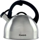 Чайник со свистком MAGIO Черный (MG-1192) 2,5 литра - изображение 1