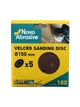 Круг шлифовальный самозацепной NovoAbrasive 150 мм Р80, 8 отверстий, 5 шт (NASD815080) - изображение 1