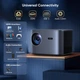 Проектор, автоматична підтримка Keystone WiFi 6 Bluetooth 4K, Full HD 1080P 25000 люмен Netflix та автофокус, сірий - зображення 7