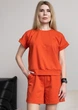 Женский костюм-двойка футболка с шортами Capricious CAPS0120 L коралловый - изображение 1