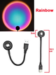 Проекционный светильник USB Rainbow Lamp LED 18,5 см - изображение 2