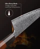 Японський ніж Santoku з дамаської сталі у подарунковій упаковці TURWHO 6" універсальний (VG10 Steel-6"U) - зображення 7