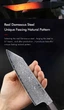 Японський ніж Santoku з дамаської сталі у подарунковій упаковці універсальний TURWHO 5" (Сталь VG10) - зображення 10