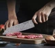 Японський ніж Santoku з дамаської сталі у подарунковій упаковці TURWHO 7" мясо/риба (VG10 Steel"7MF) - зображення 2