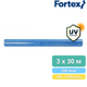 Пленка полиэтиленовая Fortex 3x30 м, 90 м2, 200 мкм, УФ-стабилизация, синяя - изображение 6