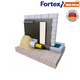 Дренажная мембрана для фундамента с геотекстилем Fortex Dren 250 кН, 2х20 м, 40 м2 - изображение 6