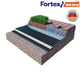 Дренажная мембрана для фундамента с геотекстилем Fortex Dren 250 кН, 2х20 м, 40 м2 - изображение 7