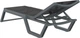 Шезлонг полипропиленовый Siesta Rio Dark Grey Black - изображение 3