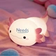 Дитячий силіконовий нічник Axolotl м'який з вбудованим акумулятором 18 см Рожевий (4437814) - зображення 5