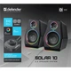Компьютерные колонки Defender Solar 10 2.0 10Вт Bluetooth RGB USB Black (65940) - изображение 7