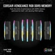 Память для настольных компьютеров Corsair 32 GB (2x16GB) DDR5 6400 MHz Vengeance RGB (CMH32GX5M2B6400C36) - изображение 3