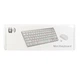 Беспроводная клавиатура и оптическая мишка USB адаптер KeyBoard K-03 Белый - изображение 4