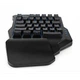 Игровой комплект одноручная клавиатура и мышь 2в1 с RGB подсветкой UKC 7768 Черный - изображение 4