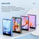 MP3 плеєр SWOFY M4 Black/Blue 64 ГБ Bluetooth 5.3 вбудований HD динамік, HiFi Sound Shuffle Single Loop FM-радіо + чохол, навушники - зображення 5