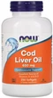 Риб'ячий жир з печінки тріски Now Foods Cod Liver Oil 650 мг 250 капсул в упаковці (ARE-573737) - зображення 1