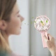 Ручной вентилятор на аккумуляторе Little Bear трехскоростной мини-вентилятор с ушками, 16х8х5 см, розовый (104189334) - изображение 5
