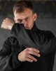 Тактическая мужская флисовая кофта Standart Police из polar с вставками плащевка военная флиска Полиция L - изображение 4